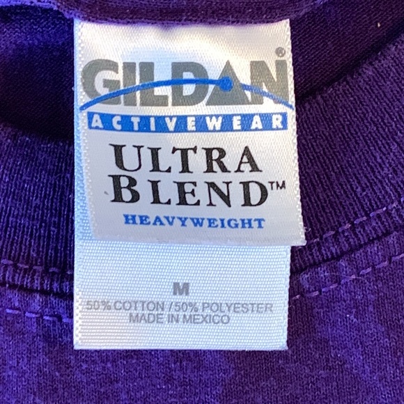 Mens T-shirt, Size Medium, Purple - Picture 3 of 7